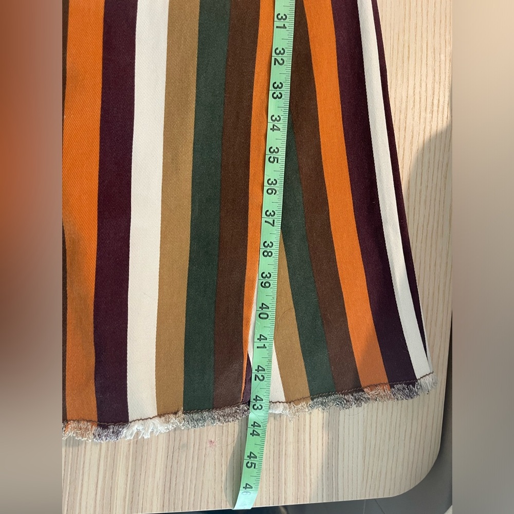 Versona Multicolor Stripe Flaired Bottom Jeans - Picture 12 of 13